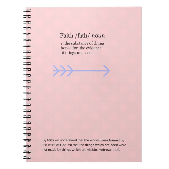 Cuaderno Diario de la fe, rosado (Frente)
