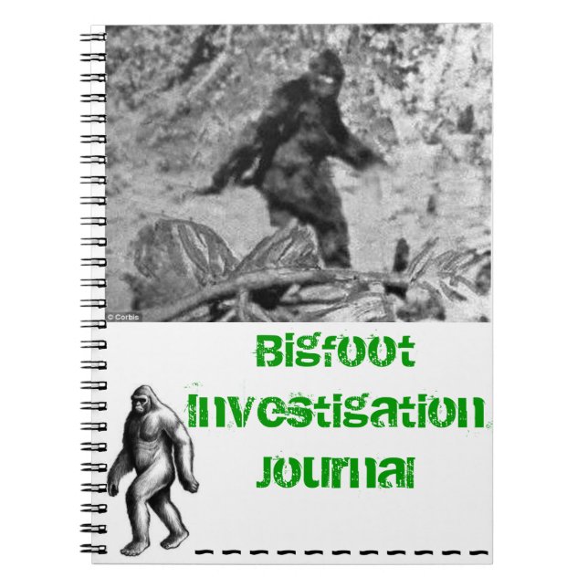 Cuaderno Diario de la investigación de Bigfoot (Frente)