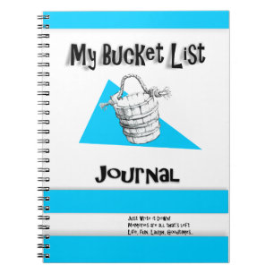 Cuaderno Diario de la lista del cubo de los hombres