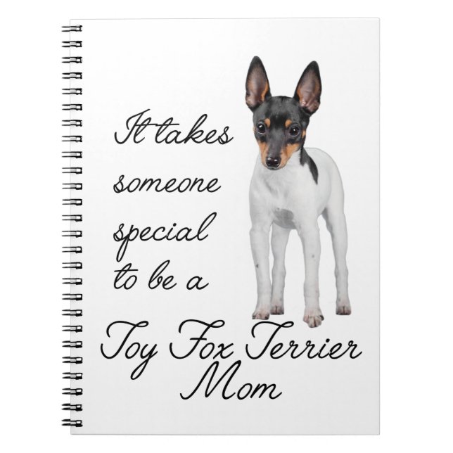 Cuaderno Diario de la mamá del fox terrier del juguete (Frente)