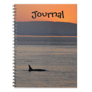 Cuaderno Diario de la orca de la puesta del sol