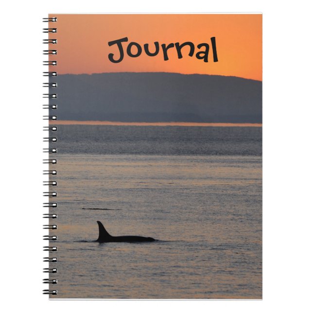 Cuaderno Diario de la orca de la puesta del sol (Frente)