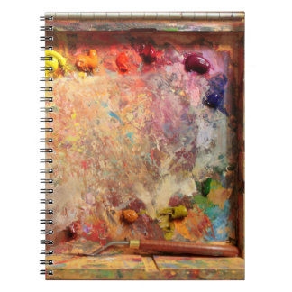 Cuaderno Diario de la paleta del artista de la pintura del