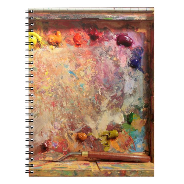 Cuaderno Diario de la paleta del artista de la pintura del (Frente)