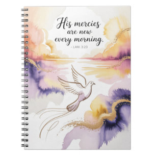Cuaderno Diario de la Paloma Inspiradora - Acuarela Uplifti
