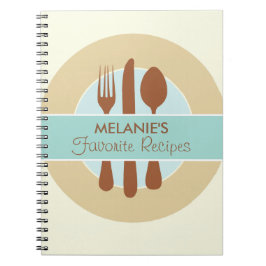 Cuaderno Diario de la receta, azul