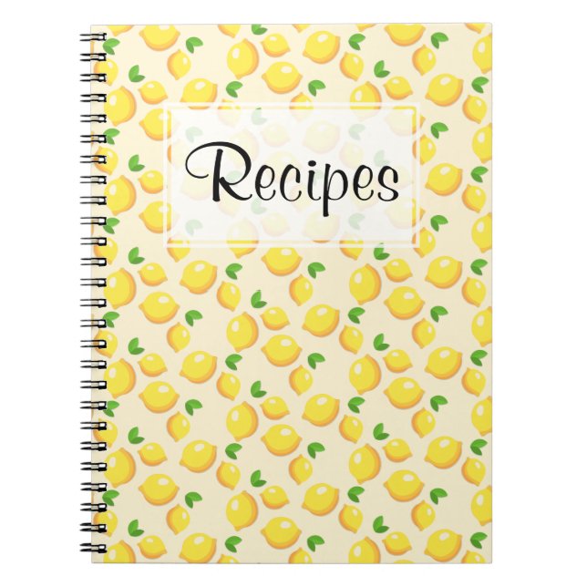 Cuaderno Diario de la receta del limón (Frente)