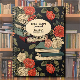 Cuaderno Diario de lectura de libros y Rosas antiguos