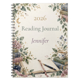 Cuaderno Diario de lectura personalizado 2026 para amantes
