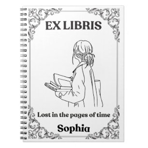 Cuaderno Diario de lectura personalizado Dark Academia Ex L