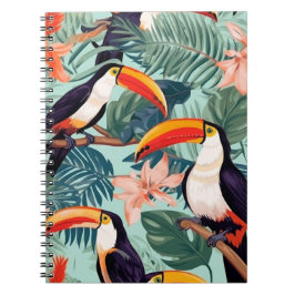 Cuaderno Diario de loros tropicales