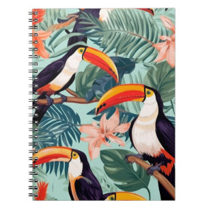 Cuaderno Diario de loros tropicales