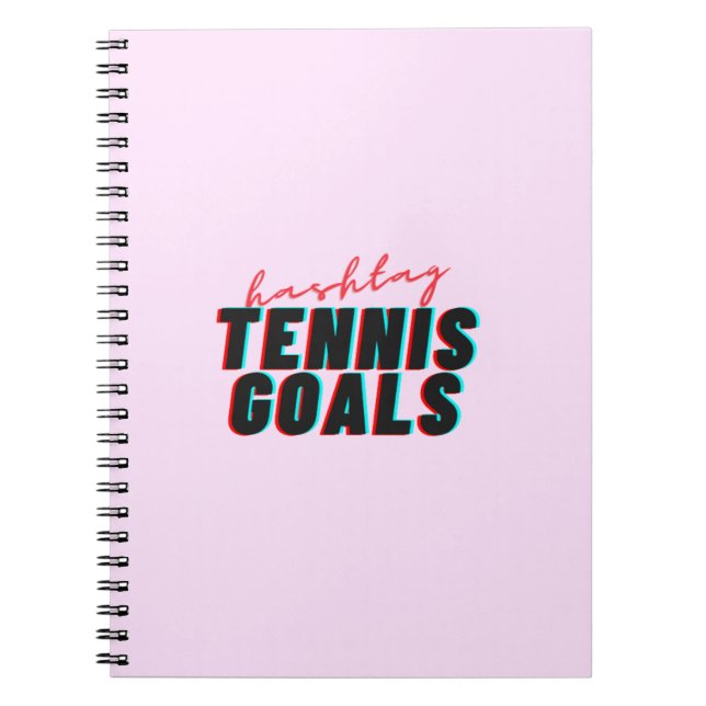 Cuaderno Diario de los Objetivos de Tenis (Frente)