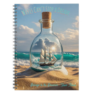 Cuaderno ⛵ Diario de los Sueños - Las Olas No Pueden Detene