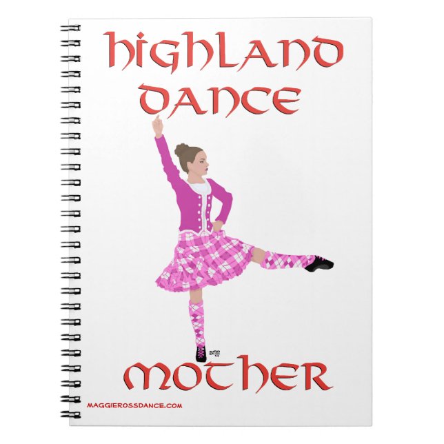 Cuaderno Diario de madre de baile de las Tierras Altas (Frente)