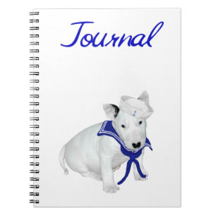 Cuaderno Diario de Marinero Bull Terrier