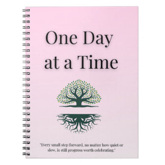 Cuaderno Diario de mariposa calmo - Un día a la vez