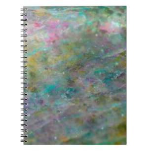 Cuaderno Diario de Mármol de Roca de Cristal de Colores Arc