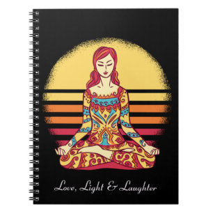 Cuaderno Diario de Meditación Yoga Amor Luz Risa