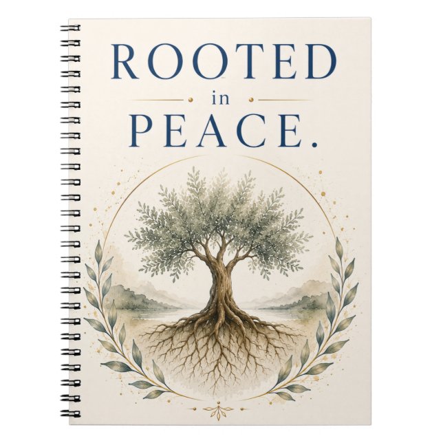 Cuaderno Diario de Mindfulness Enraizado en Paz (Frente)