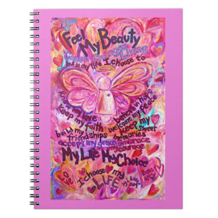 Cuaderno Diario de notas de arte de ángel rosa poema cancer