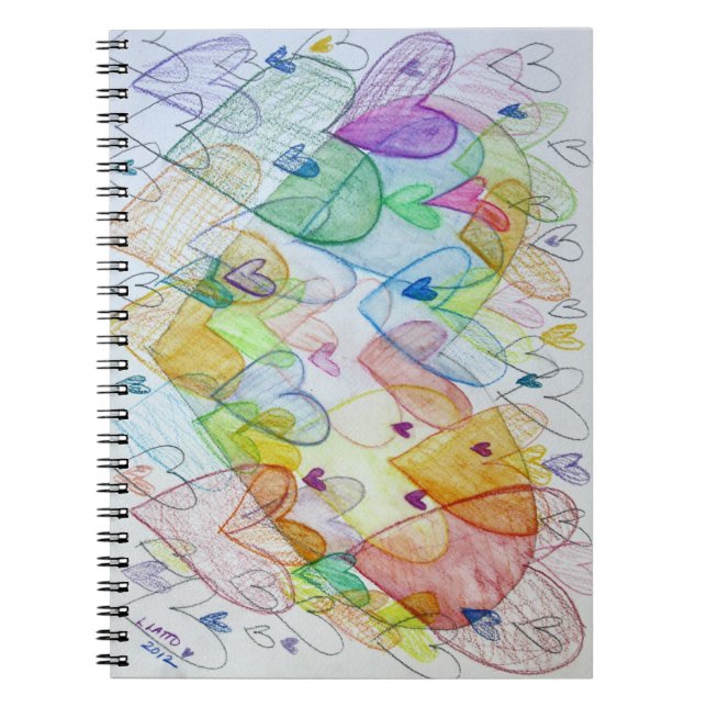 Cuaderno Diario de notas de arte en arco iris de Community  (Frente)