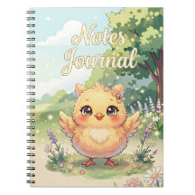 Diario de Notas de Pollito Adorable