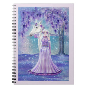Cuaderno Diario de notas de unicornio y hadas de Renee Lavo