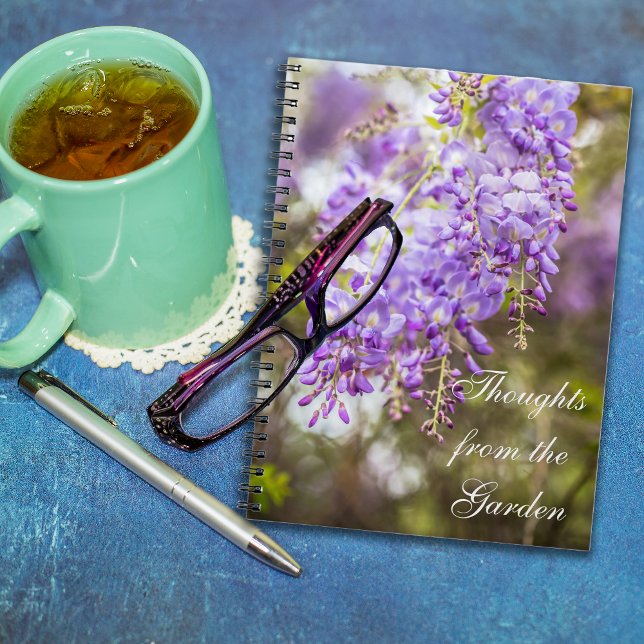 Cuaderno Diario de notas Wisteria Blooms (Wisteria Blooms journal notebook.)