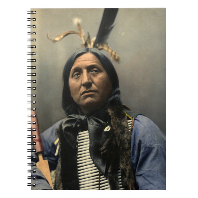 CUADERNO DIARIO DE NOTEBOOK DE HOMBRE INDIO ESTADOUNIDENSE (Frente)