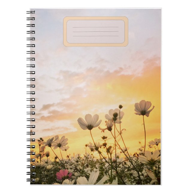 CUADERNO DIARIO DE NOTEBOOK FLORAL FLOWER GARDEN PARA MUJER (Frente)