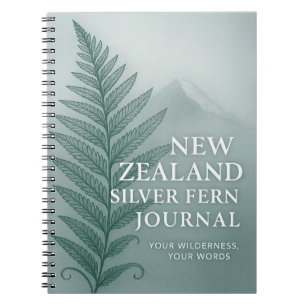 Cuaderno Diario de Nueva Zelanda Silver Fern – Desierto 
