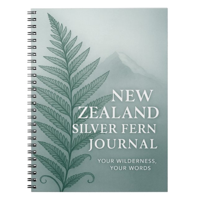 Cuaderno Diario de Nueva Zelanda Silver Fern – Desierto  (Frente)