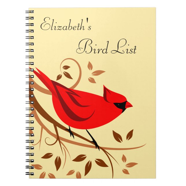 Cuaderno Diario de observación personalizada de aves (Frente)