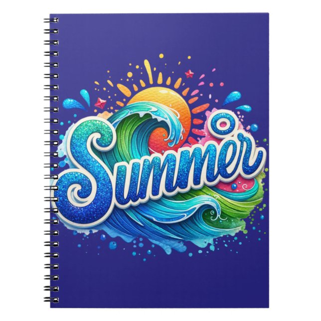 Cuaderno Diario de olas de verano  (Frente)