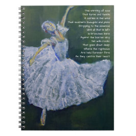 Cuaderno Diario de oración con bailarina y poesía