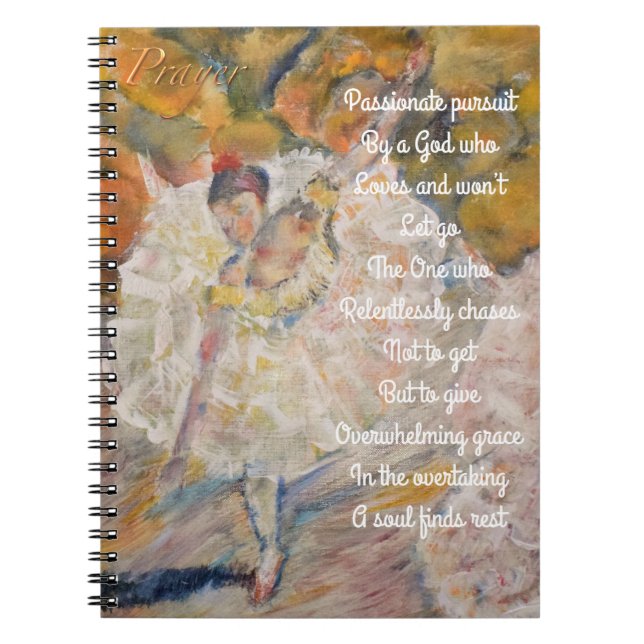 Cuaderno Diario de oración Dancing Ballerina (Frente)