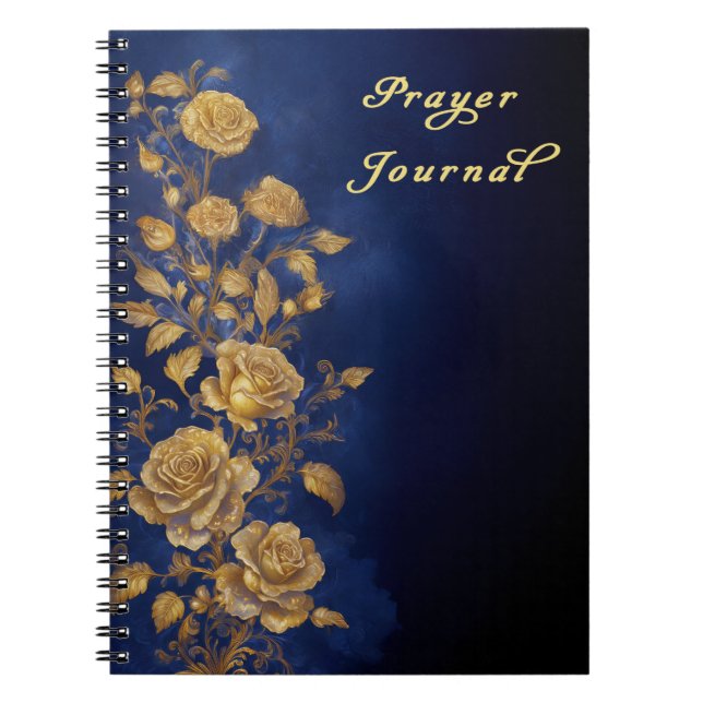 Cuaderno Diario de Oración de Rosas Doradas (Frente)