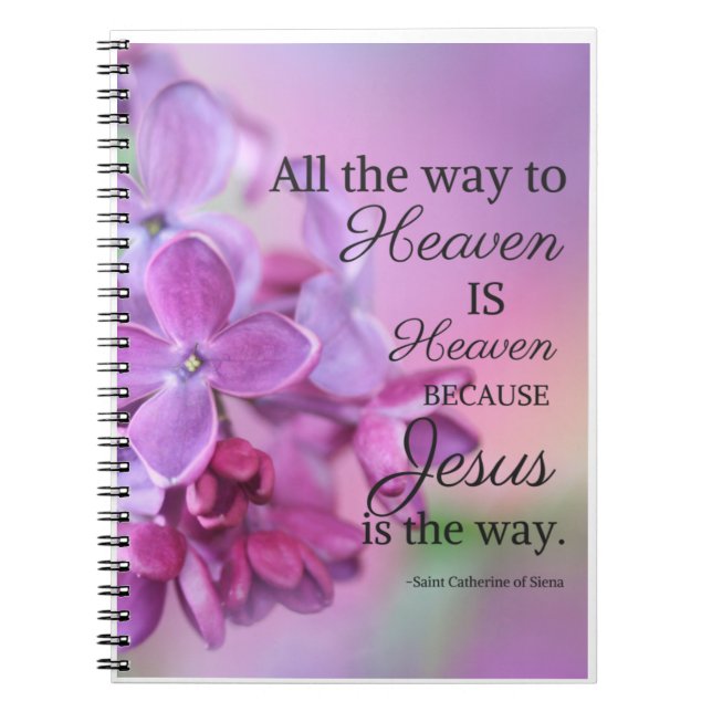 Cuaderno Diario de oración de Santa Catalina de Siena (Frente)