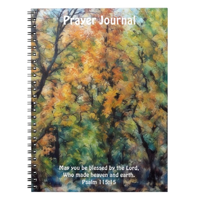 Cuaderno Diario de Oración de Versículos Bíblicos de Árbole (Frente)