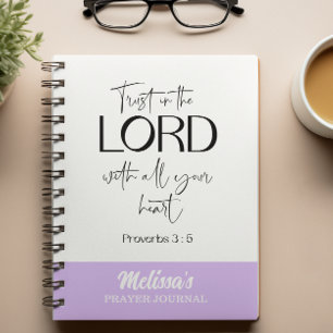 Cuaderno diario de oración de versículos de la Biblia