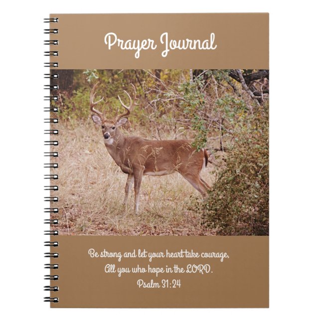 Cuaderno Diario de oración Deer Buck (Frente)
