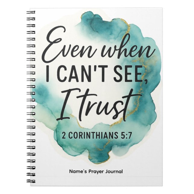 Cuaderno Diario de Oración Personalizado | Fe Cristiana (Frente)