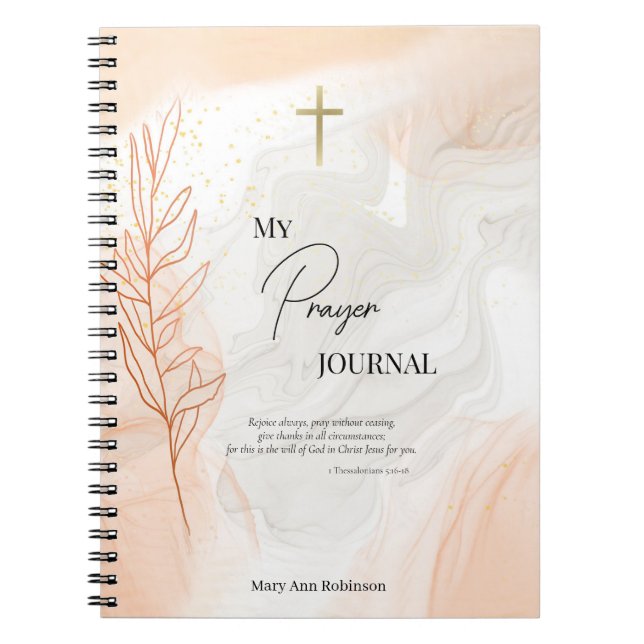 Cuaderno Diario de oraciones cristianas ortodoxas ligeras e (Frente)