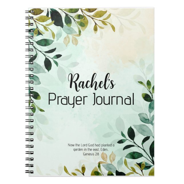 Cuaderno Diario de oraciones de jardín (Frente)