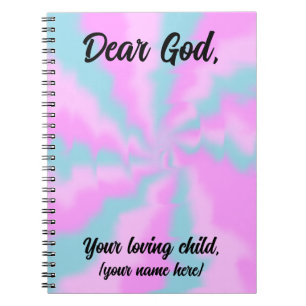 Cuaderno Diario de oraciones de reflexión de Pastel persona
