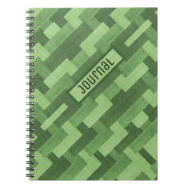 Cuaderno Diario de oraciones del patrón verde (Frente)
