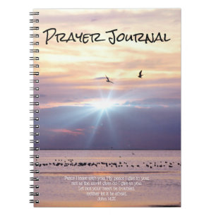 Cuaderno Diario de oraciones oceánicas de Peace Sunset