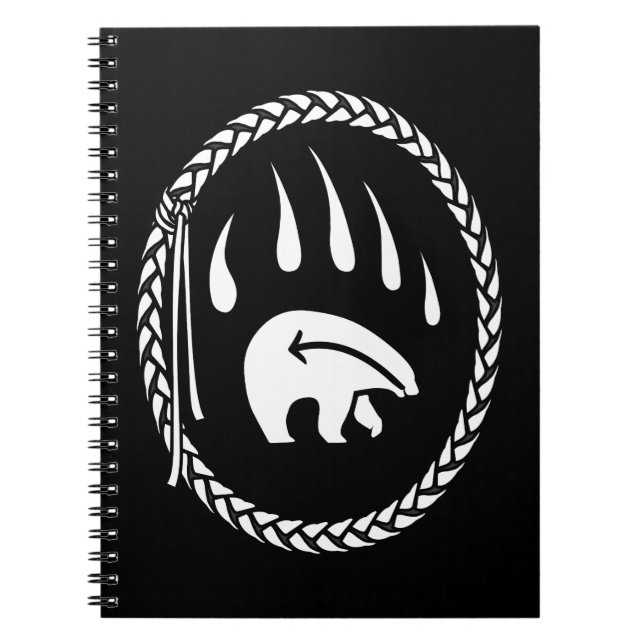 Cuaderno Diario de oso tribal Personalizado bloc de notas d (Frente)