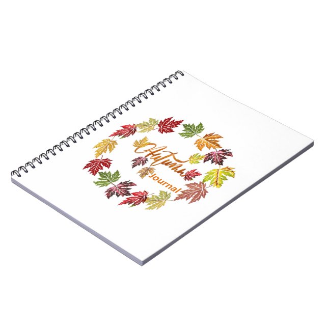 Cuaderno Diario de Otoño en Espiral (Lado Izquierdo)